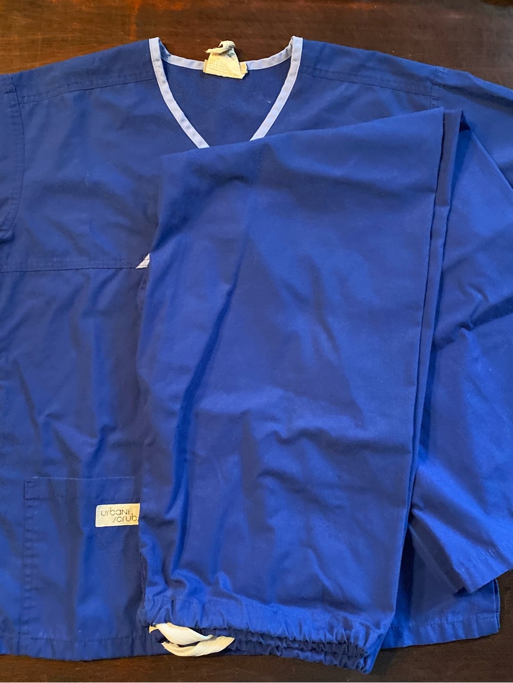 Blue Urbane Scrubs Set, Size Medium